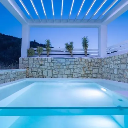 Dion - Pool & Jacuzzi - Sleeps 4 - Zakynthos 别墅 圣尼古拉奥斯